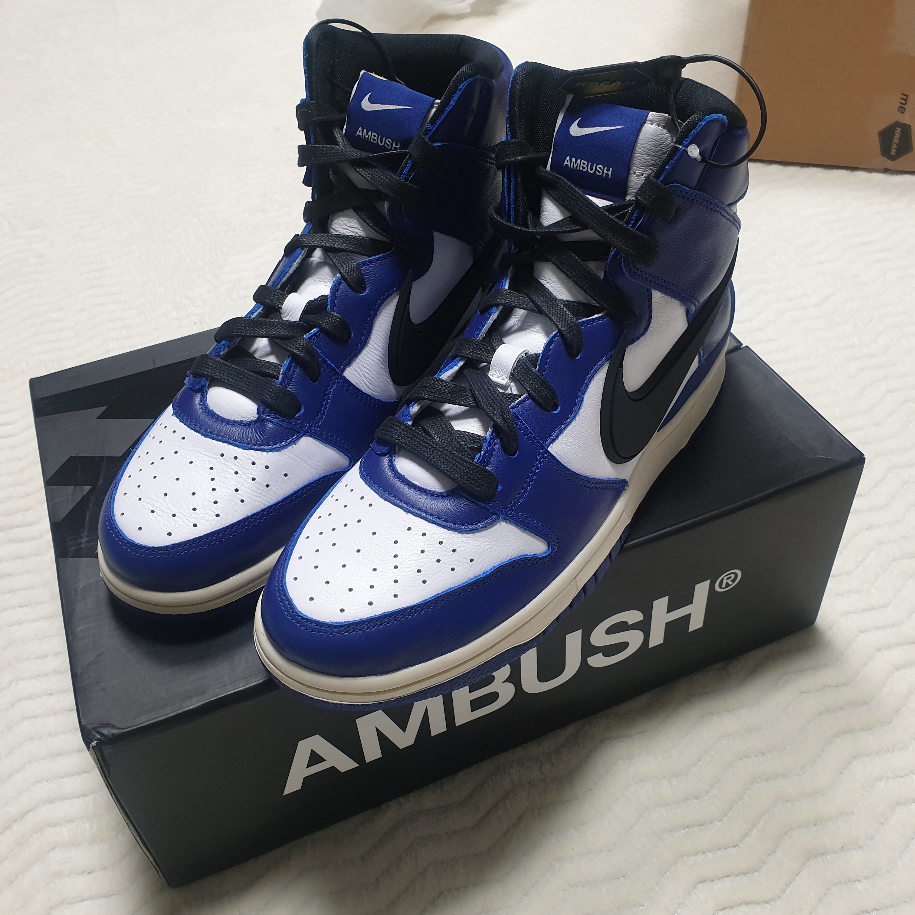 Nike x Ambush Dunk High Deep Royal Blue 착용 스타일 - 1