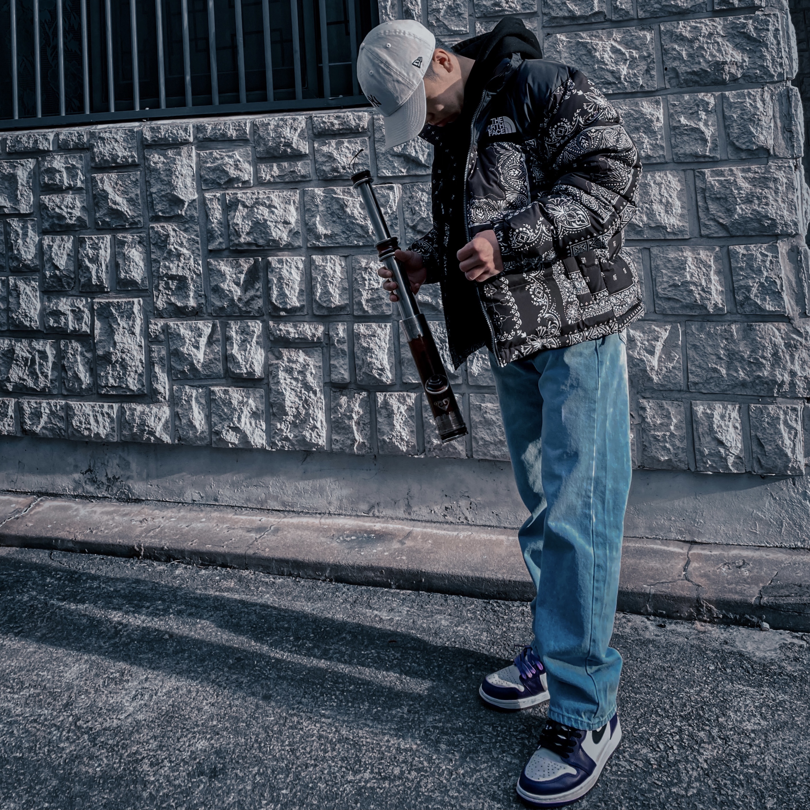 The North Face 1996 Novelty Nuptse Jacket Real Black - 21FW, Jordan 1 Retro High OG Court Purple 2020 착용 스타일