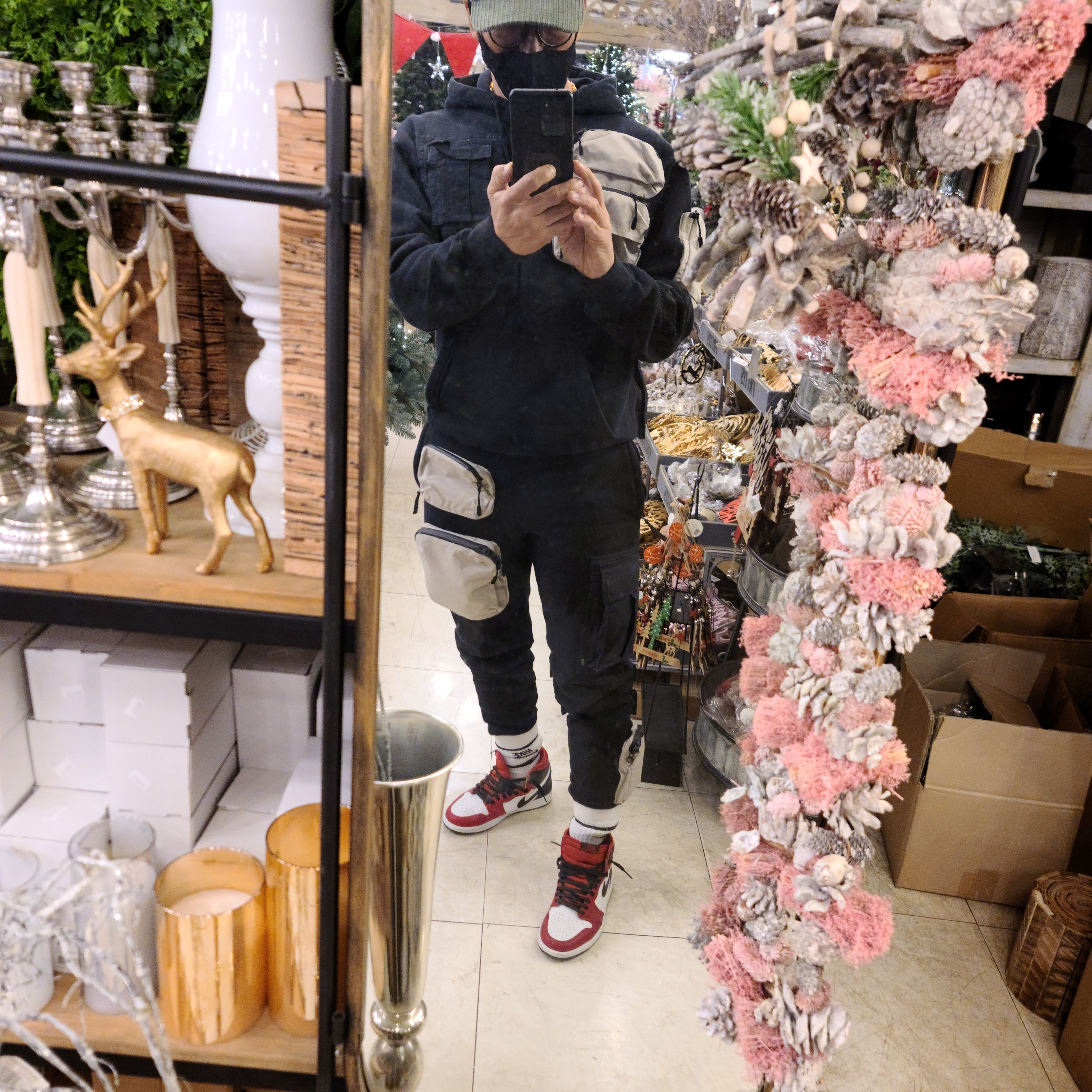 Nike x Travis Scott NRG AG Utility Sweatpants Black, Nike x Travis Scott NRG AG Utility Hoodie Black 착용 스타일