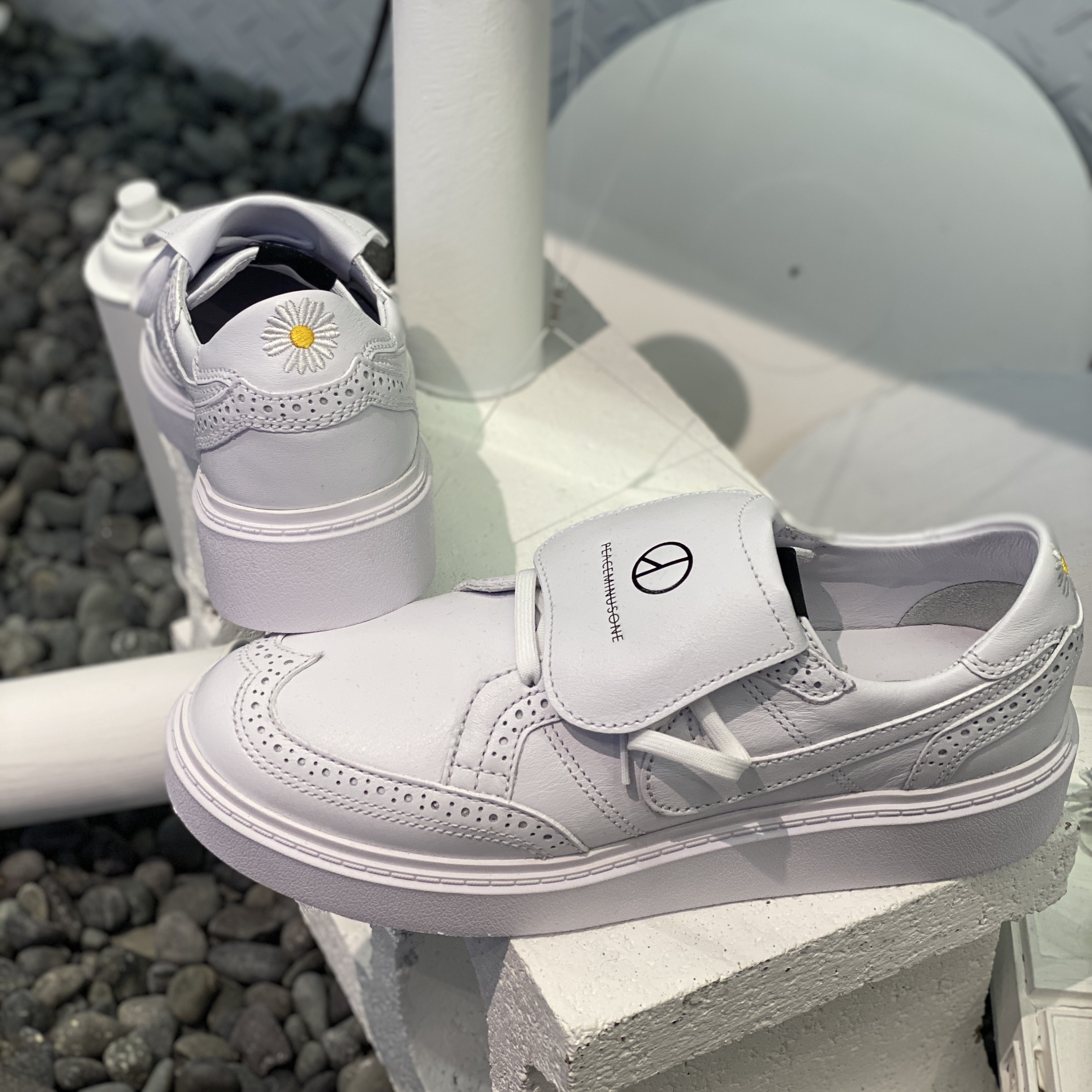 Nike x Peaceminusone Kwondo1 White 착용 스타일 - 1
