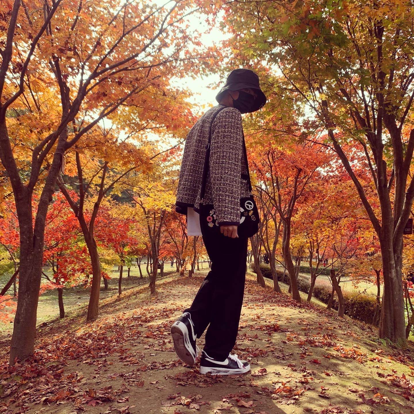 Nike x Peaceminusone Air Force 1 Low Para-Noise 착용 스타일