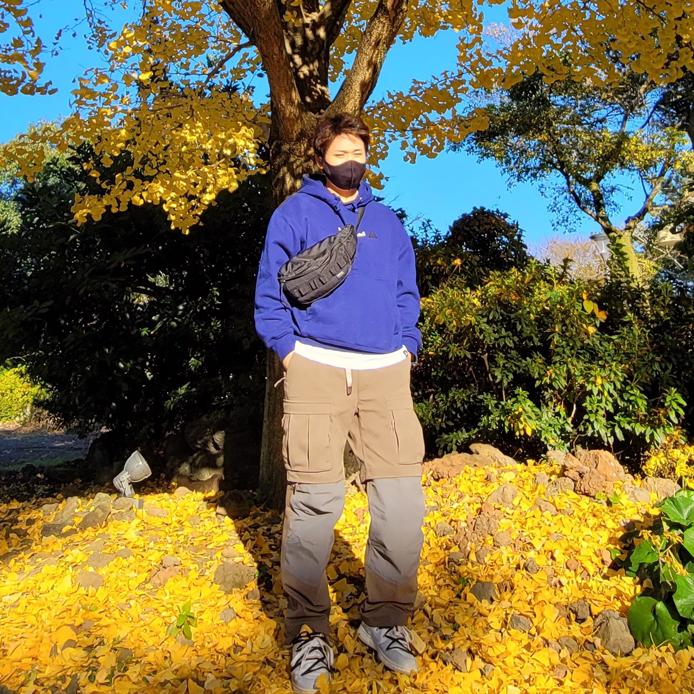 Nike NRG ACG Hoodie Wizard Blue Void - Asia, Nike NRG ACG Smith Summit Cargo Pants Ironstone - Asia 착용 스타일