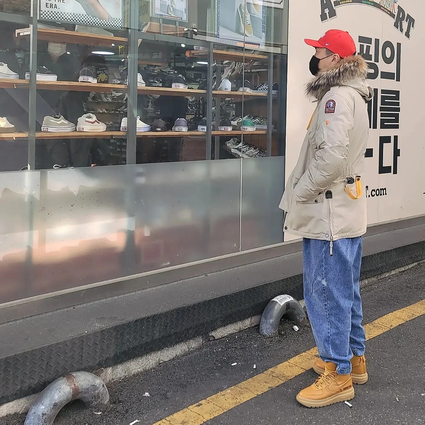 Nike Air Force 1 High Gore-Tex Boot Wheat 착용 스타일 - 3