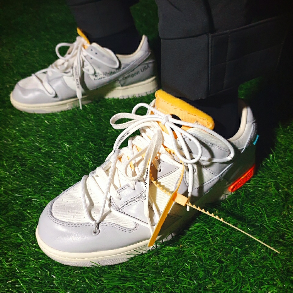 Nike x Off-White Dunk Low The 50 - Lot 46 착용 스타일 - 5