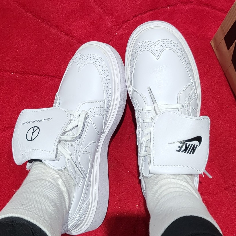 Nike x Peaceminusone Kwondo1 White 착용 스타일 - 2