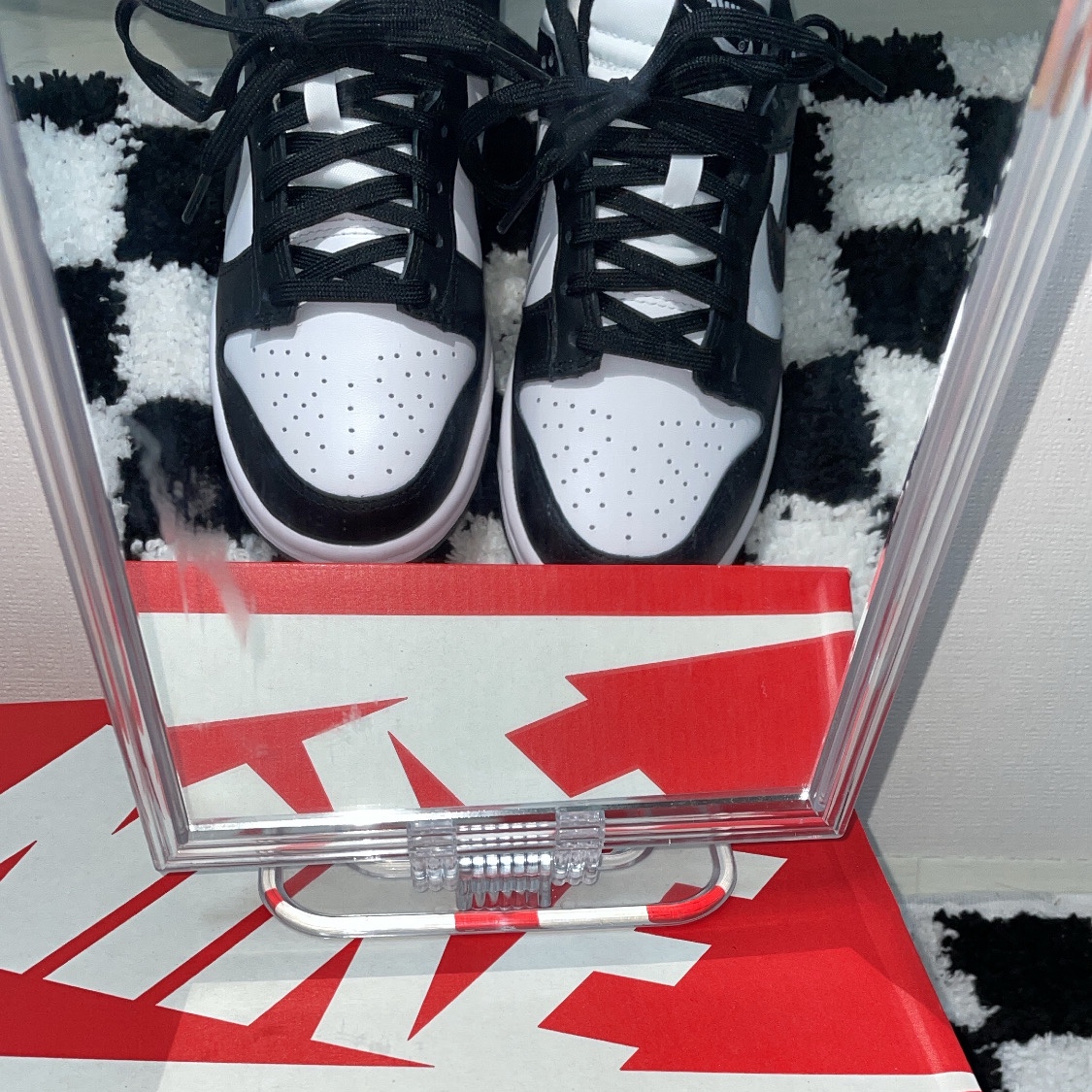 (W) Nike Dunk Low Black 착용 스타일 - 1