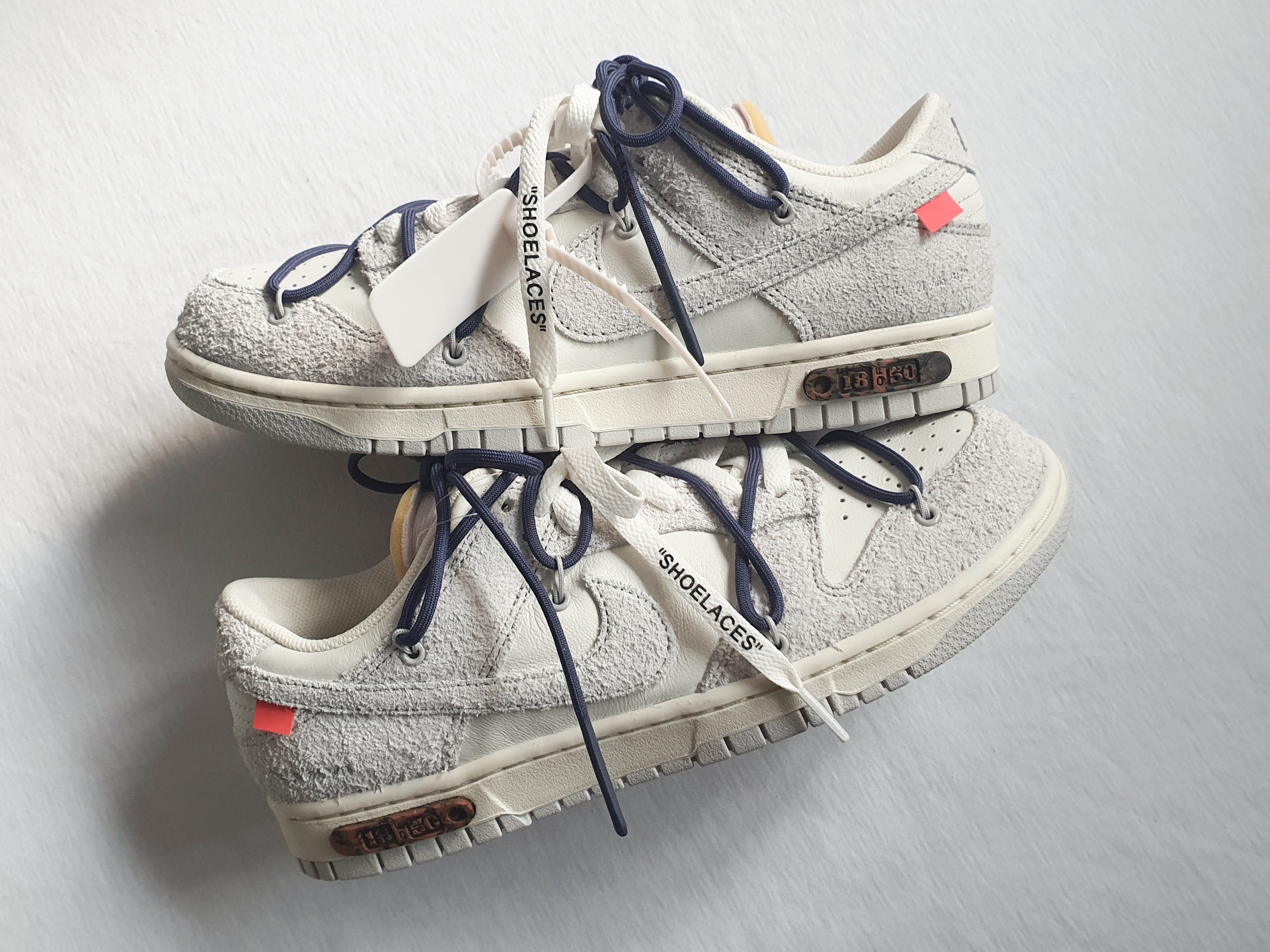 Nike x Off-White Dunk Low The 50 - Lot 18 착용 스타일 - 3