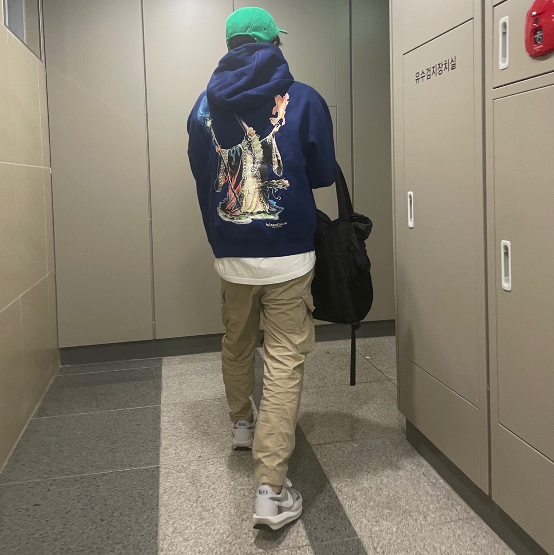 Nike NRG ACG Hoodie Wizard Blue Void - Asia, Nike x Sacai LDWaffle Summit White 착용 스타일 - 1