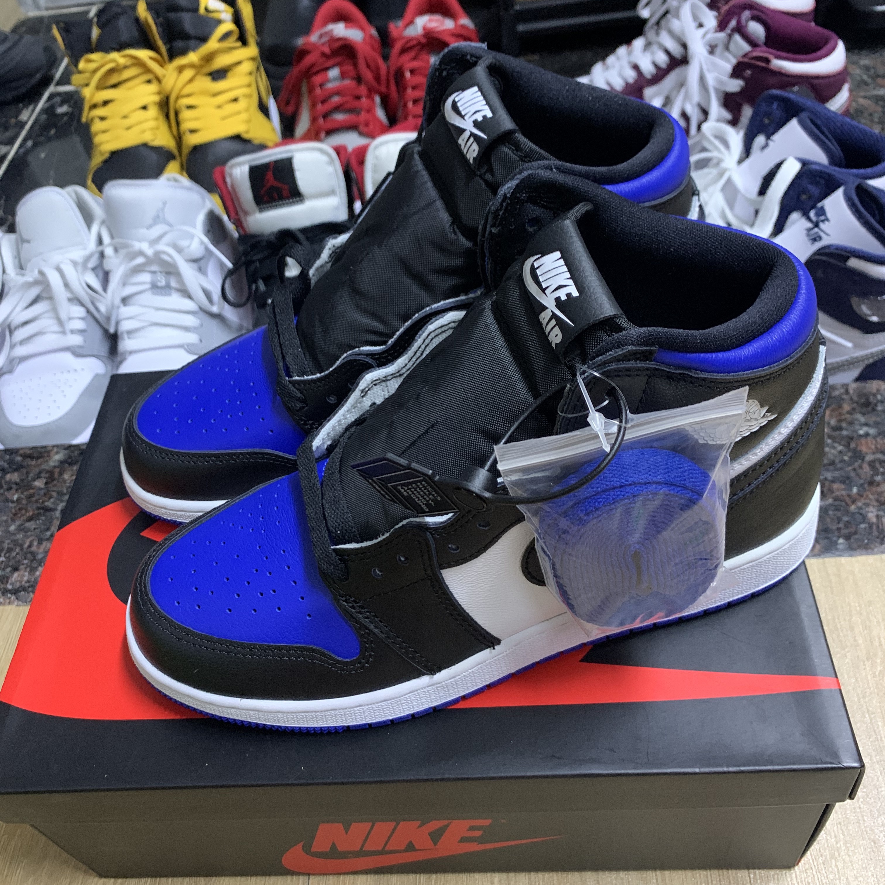 Jordan 1 Retro High OG Royal Toe, (GS) Jordan 1 Retro High OG Royal Toe 착용 스타일
