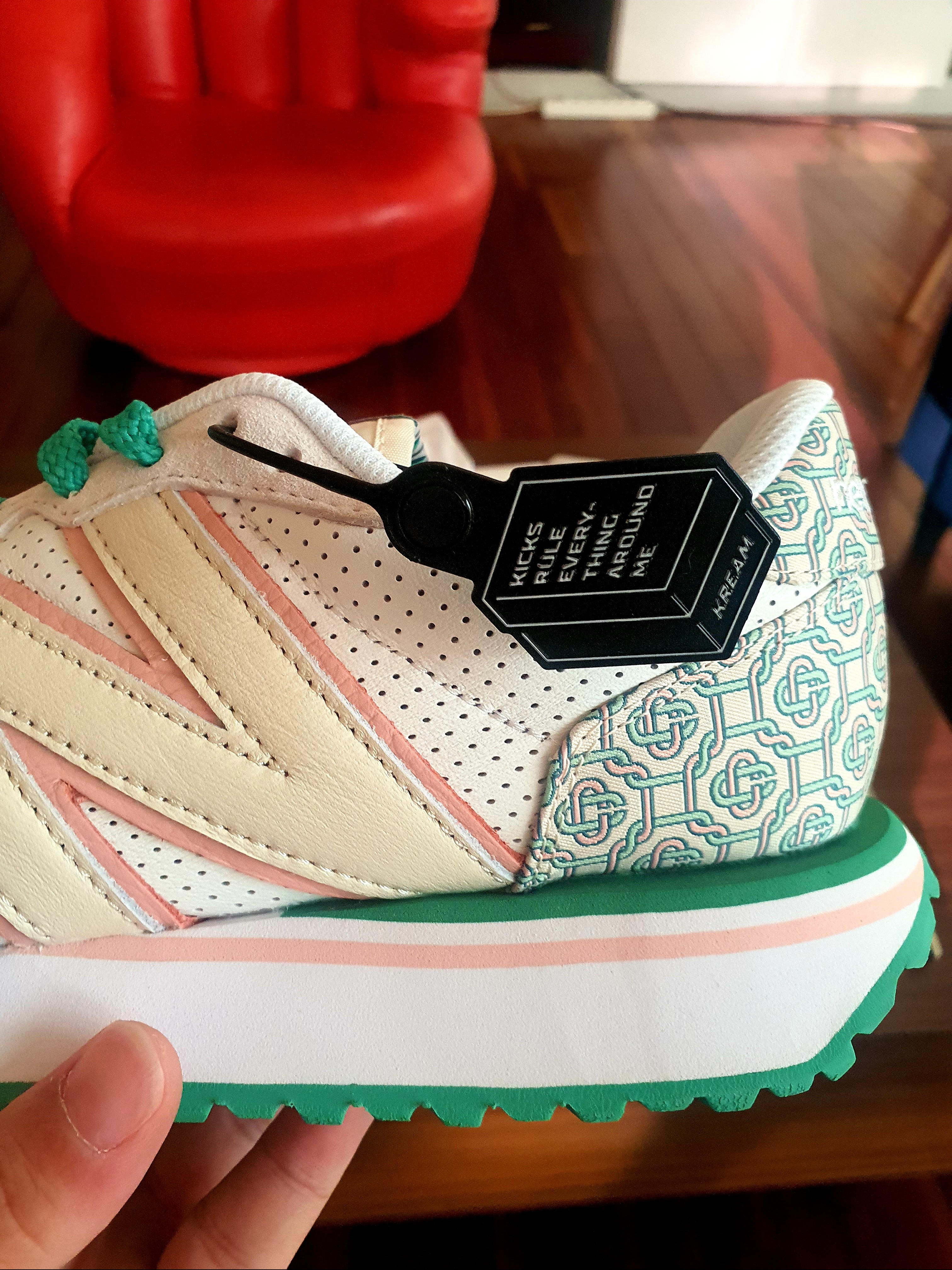 New Balance x Casablanca 237 Idealist Monogram White Green 착용 스타일 - 5