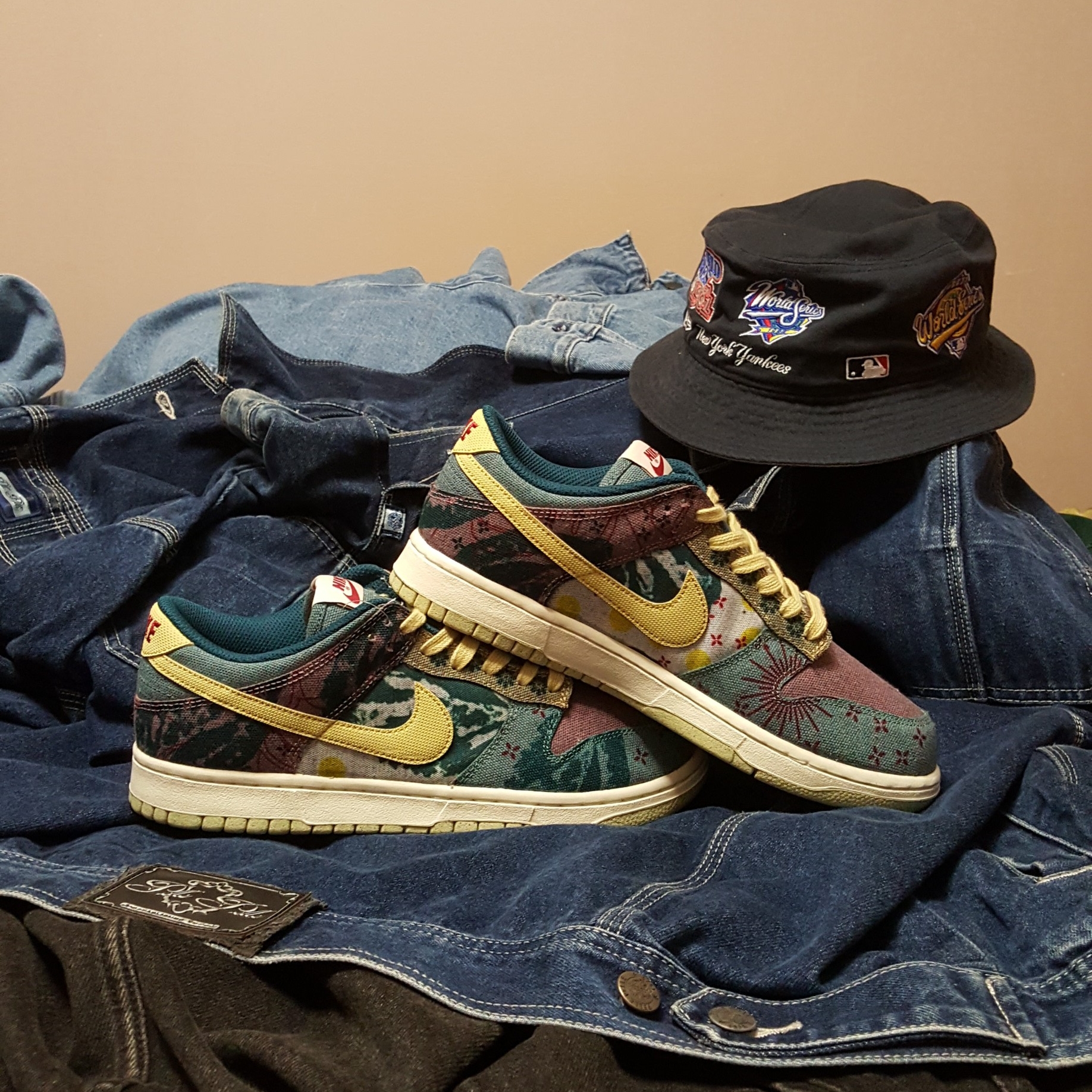 Nike Dunk Low SP Community Garden, (TD) Nike Dunk Low Black 착용 스타일 - 4