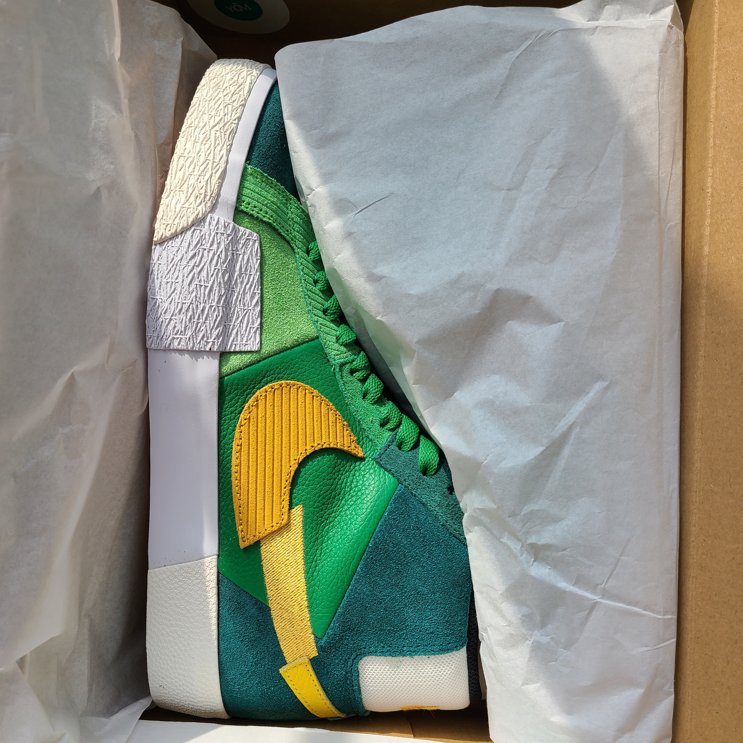 Nike SB Zoom Blazer Mid Premium Mosaic Green 착용 스타일 - 1