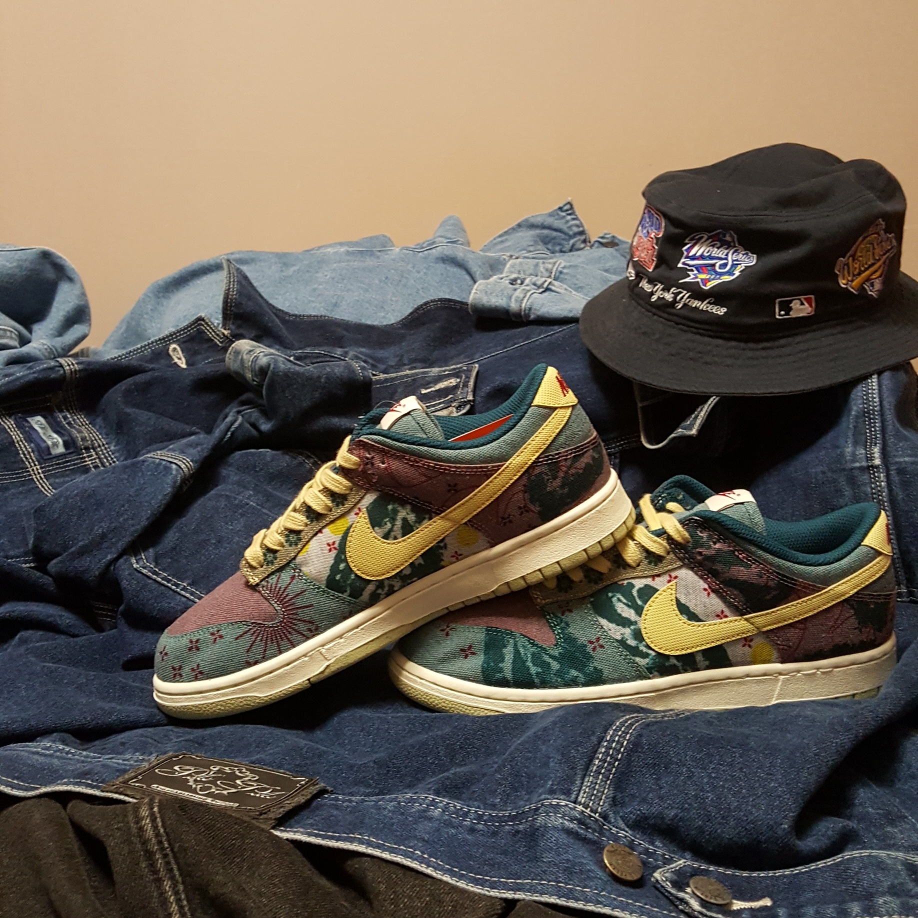Nike Dunk Low SP Community Garden, (TD) Nike Dunk Low Black 착용 스타일 - 3