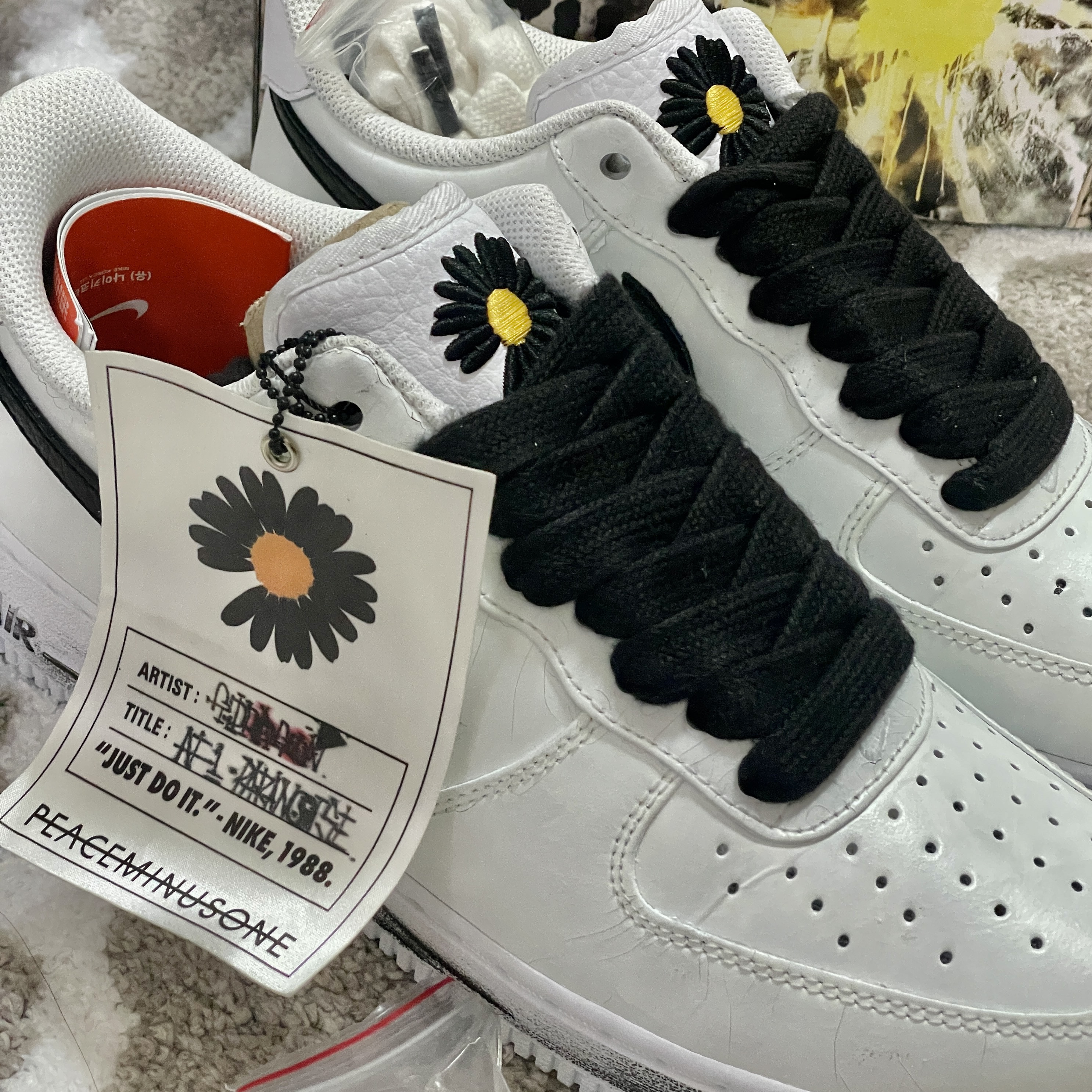 Nike x Peaceminusone Air Force 1 Low Para-Noise 2.0 착용 스타일 - 1