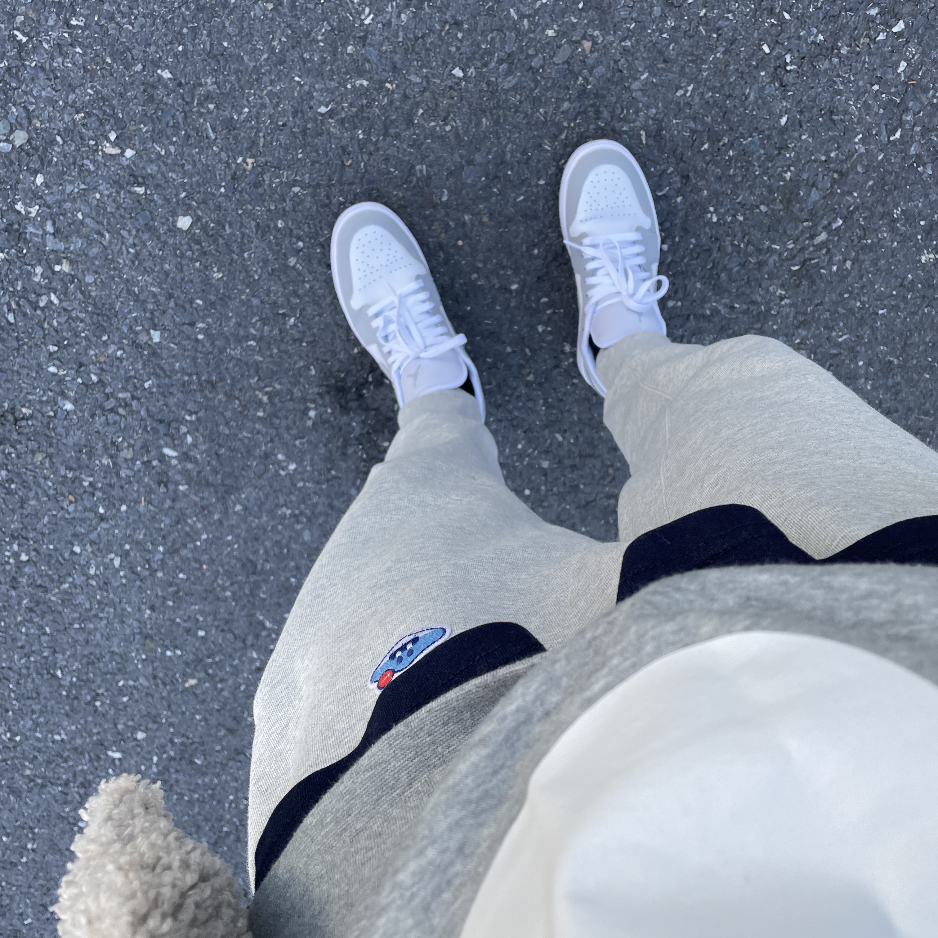 (W) Jordan 1 Low White Wolf Grey 착용 스타일