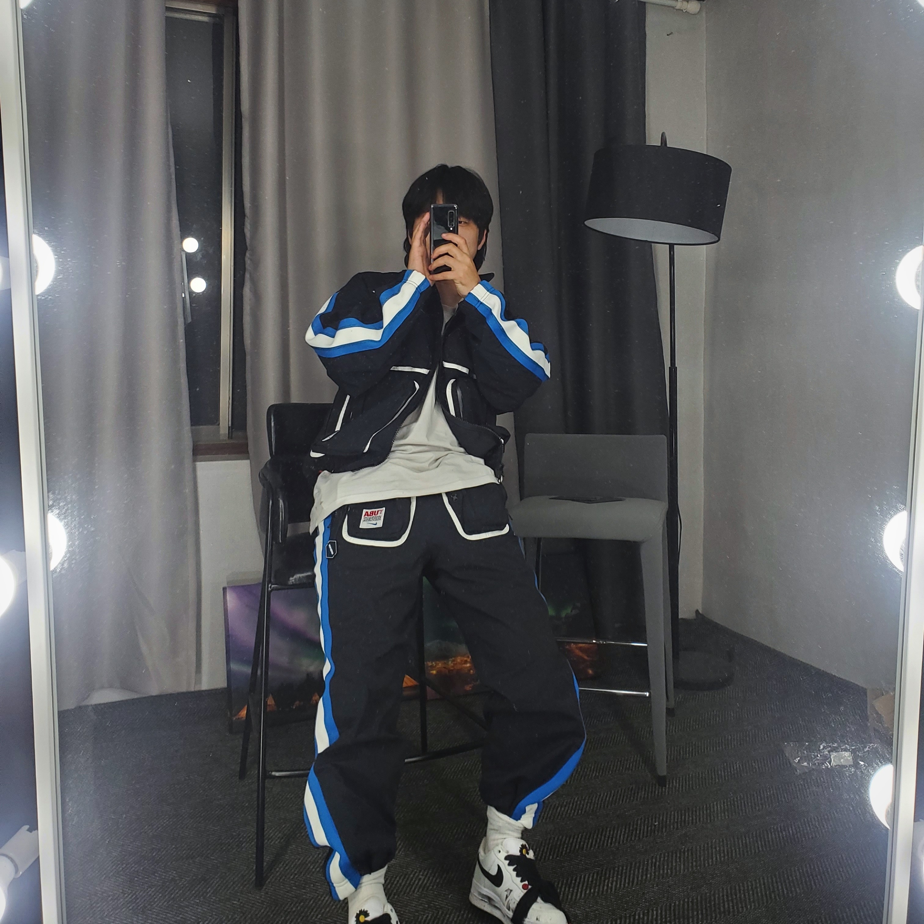 Nike x Undercover NRG Track Suit Black - Asia 착용 스타일