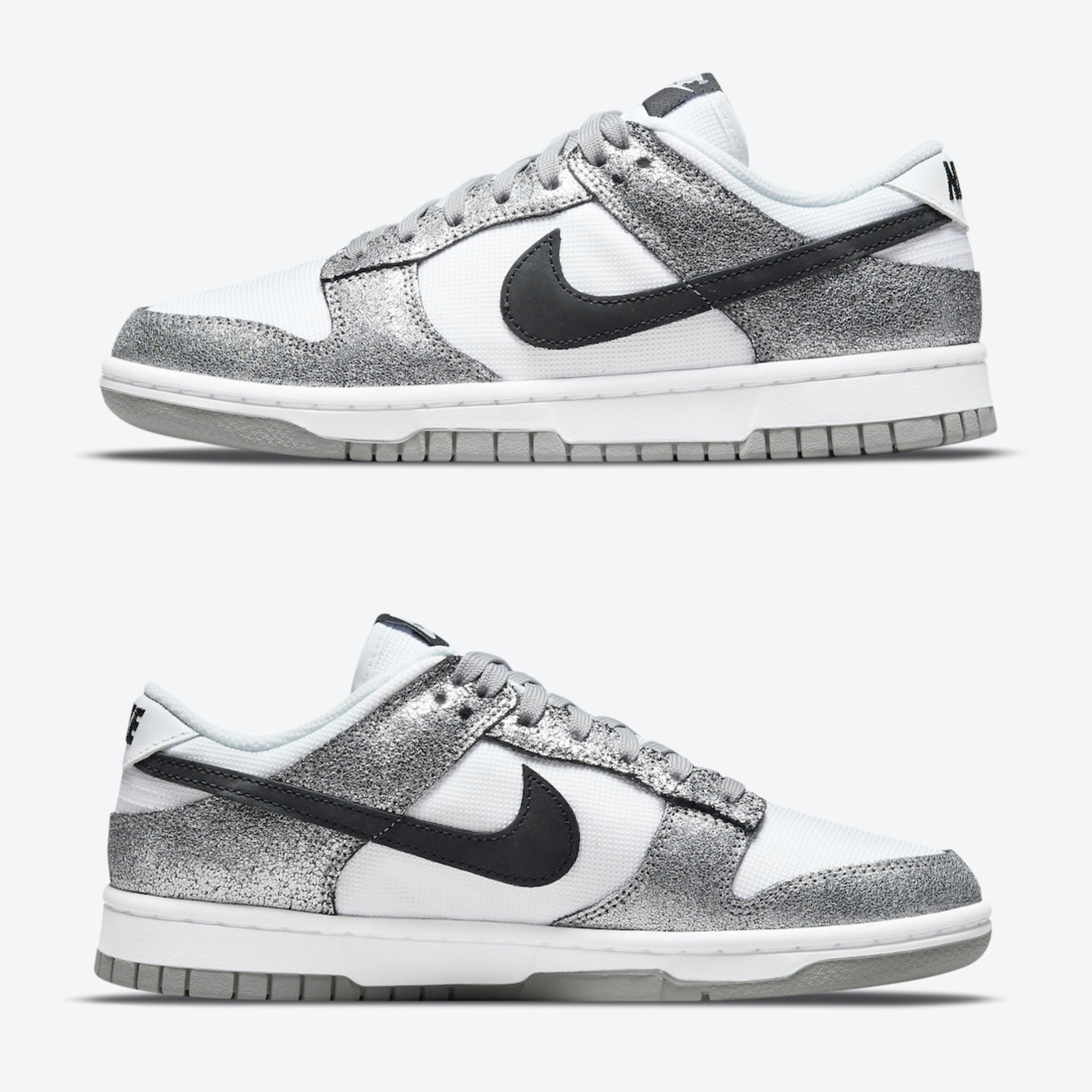 (W) Nike Dunk Low Golden Gals Metallic Silver 착용 스타일 - 3