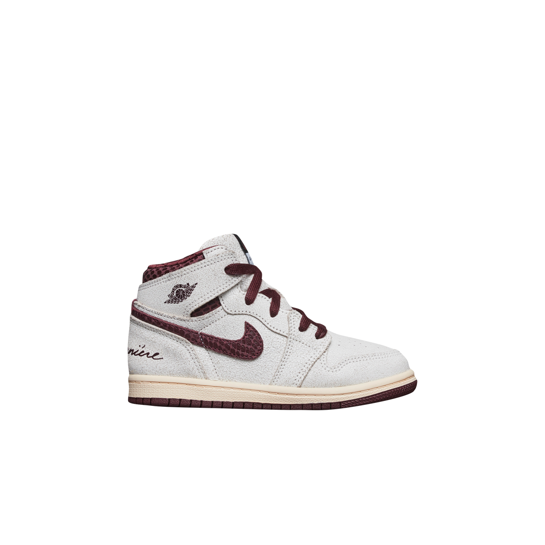 (TD) 조던 1 x 아 마 마니에르 레트로 하이 OG SP 버건디 앤 세일((TD) Jordan 1 x A Ma Maniere Retro High OG SP Burgundy and Sail)