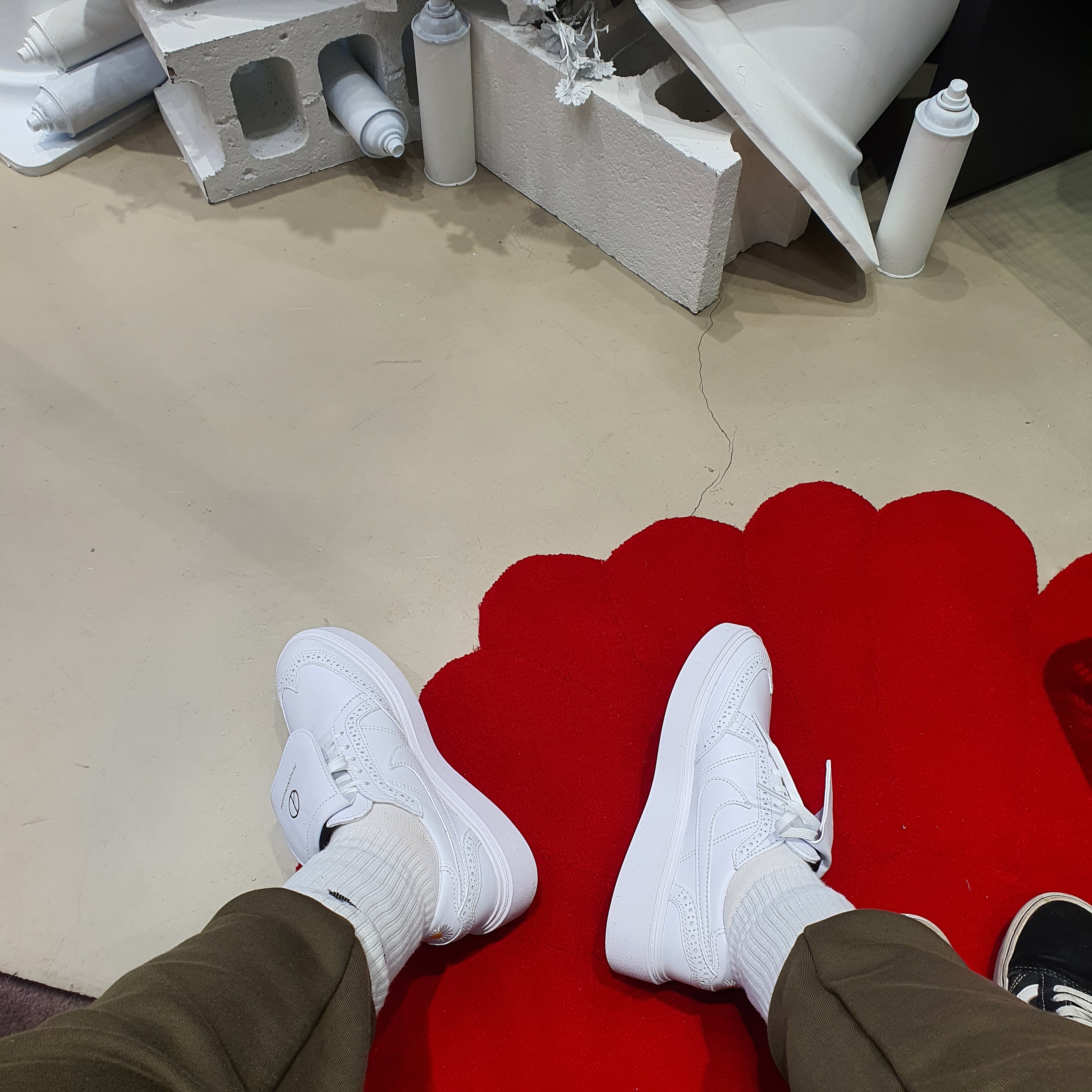 Nike x Peaceminusone Kwondo1 White 착용 스타일