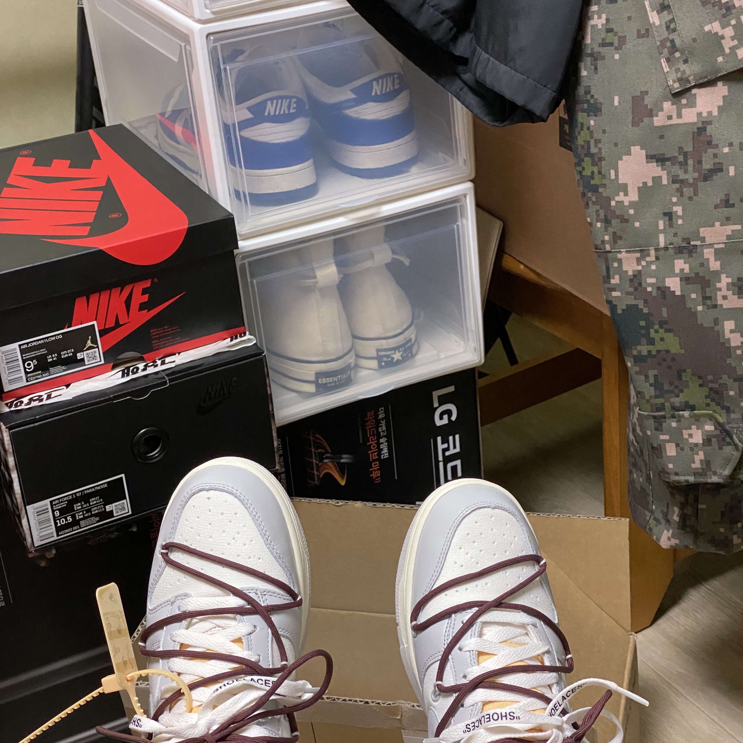 Nike x Off-White Dunk Low The 50 - Lot 46 착용 스타일 - 2
