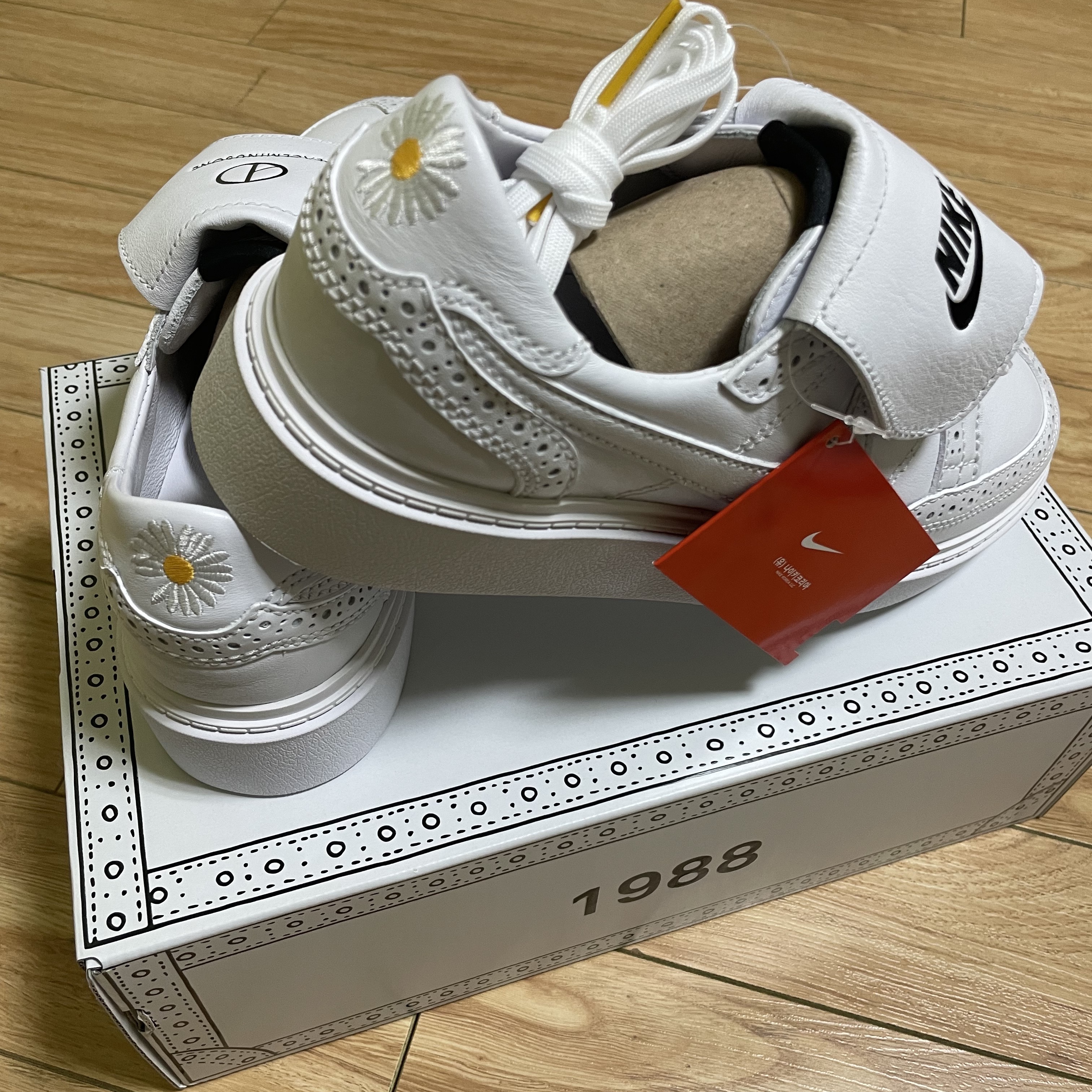 Nike x Peaceminusone Kwondo1 White 착용 스타일 - 2