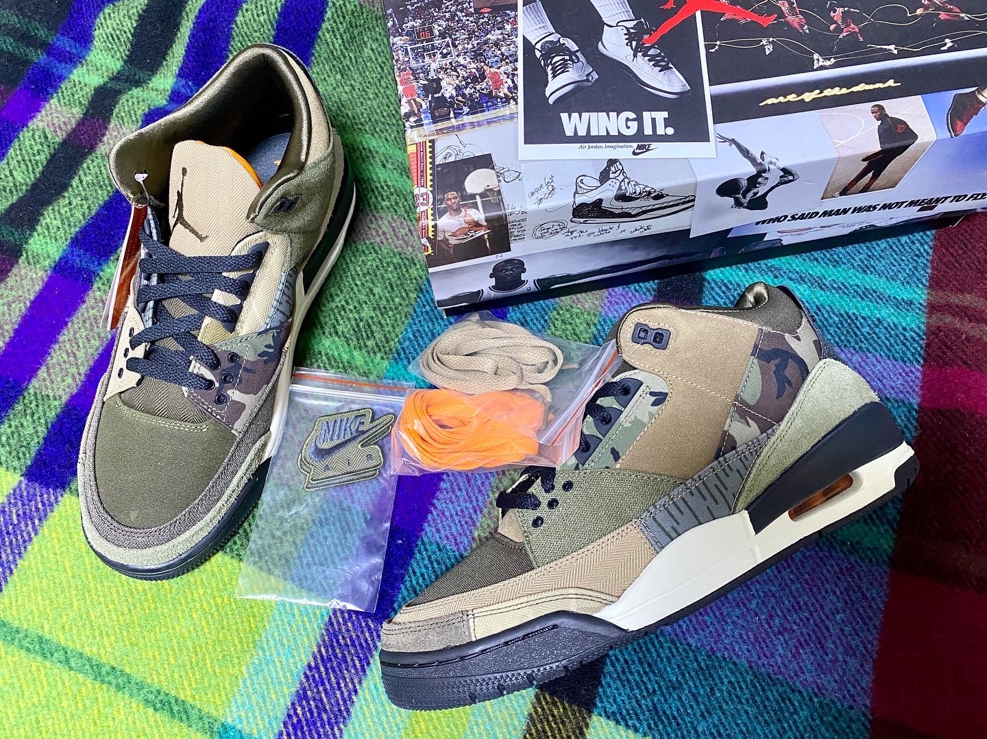 Jordan 3 Retro SE Patchwork 착용 스타일 - 3