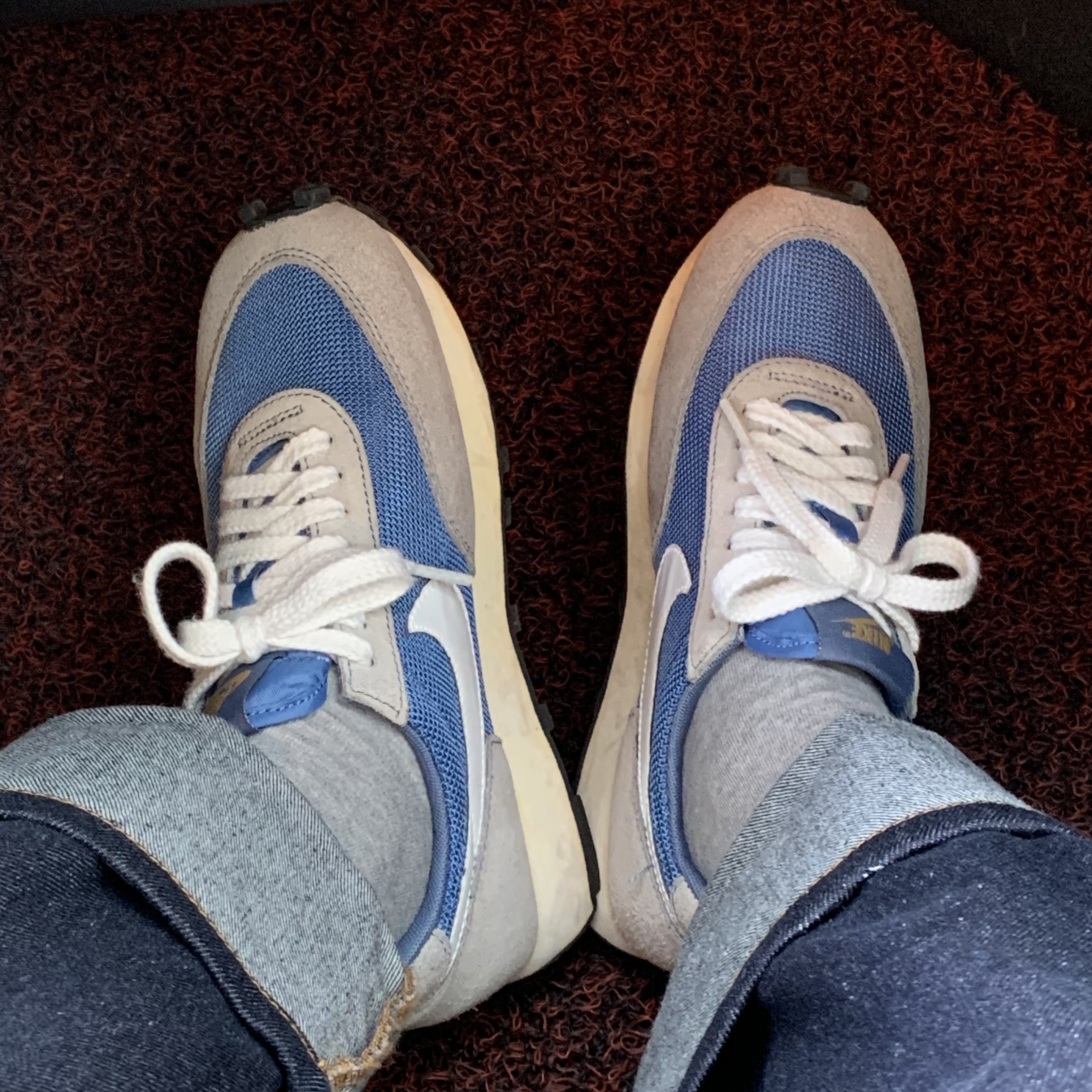 Nike Daybreak SP Metallic Gold Mountain Blue 착용 스타일 - 2