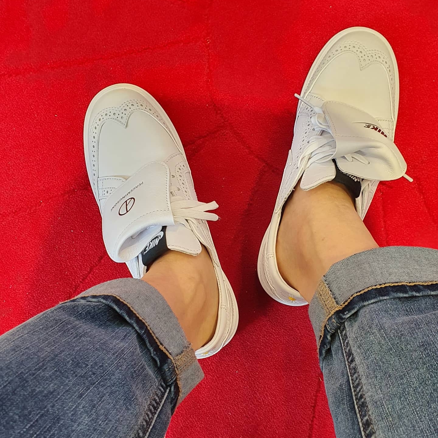 Nike x Peaceminusone Kwondo1 White 착용 스타일
