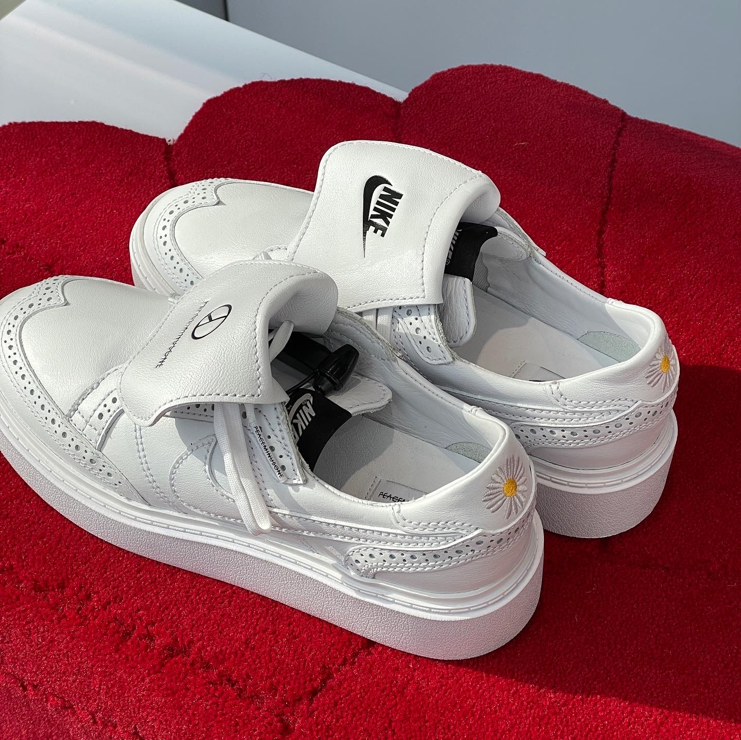 Nike x Peaceminusone Kwondo1 White 착용 스타일 - 2