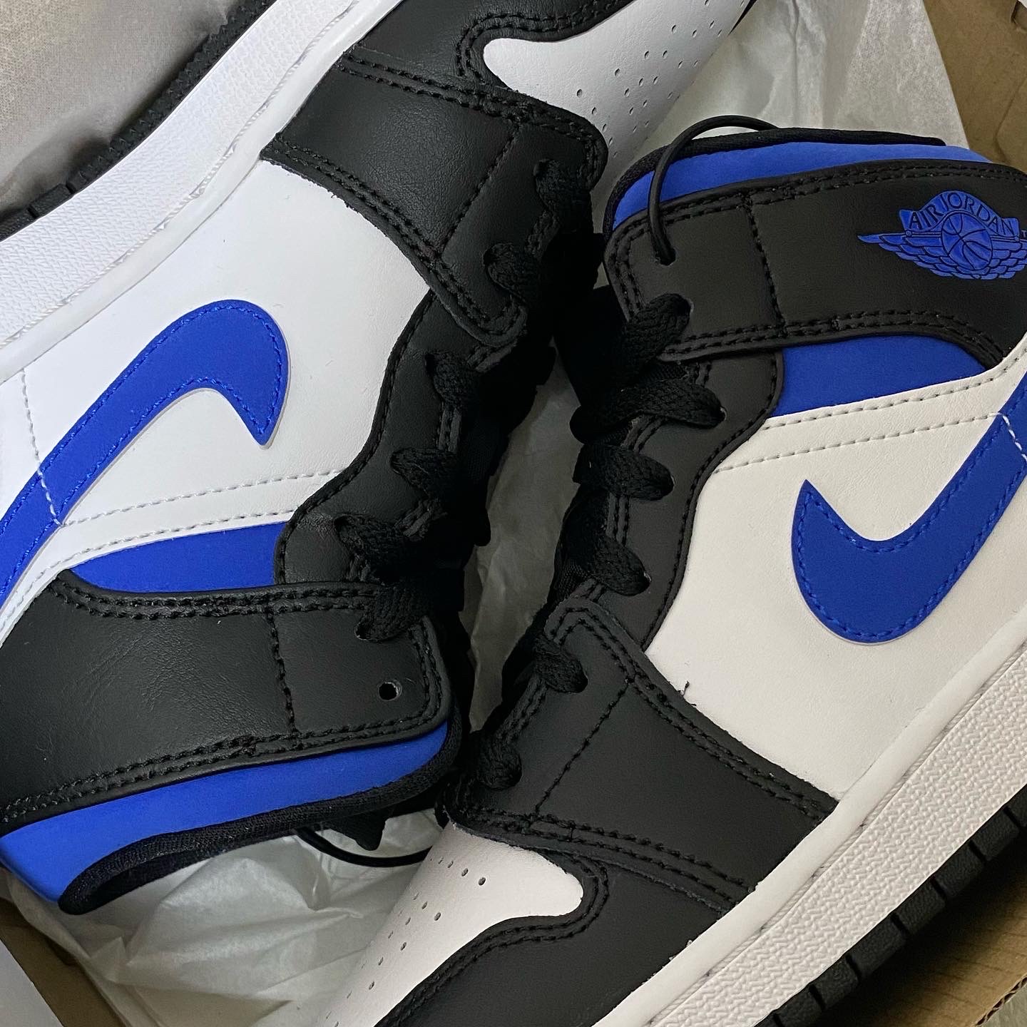 (GS) Jordan 1 Mid Racer Blue 착용 스타일