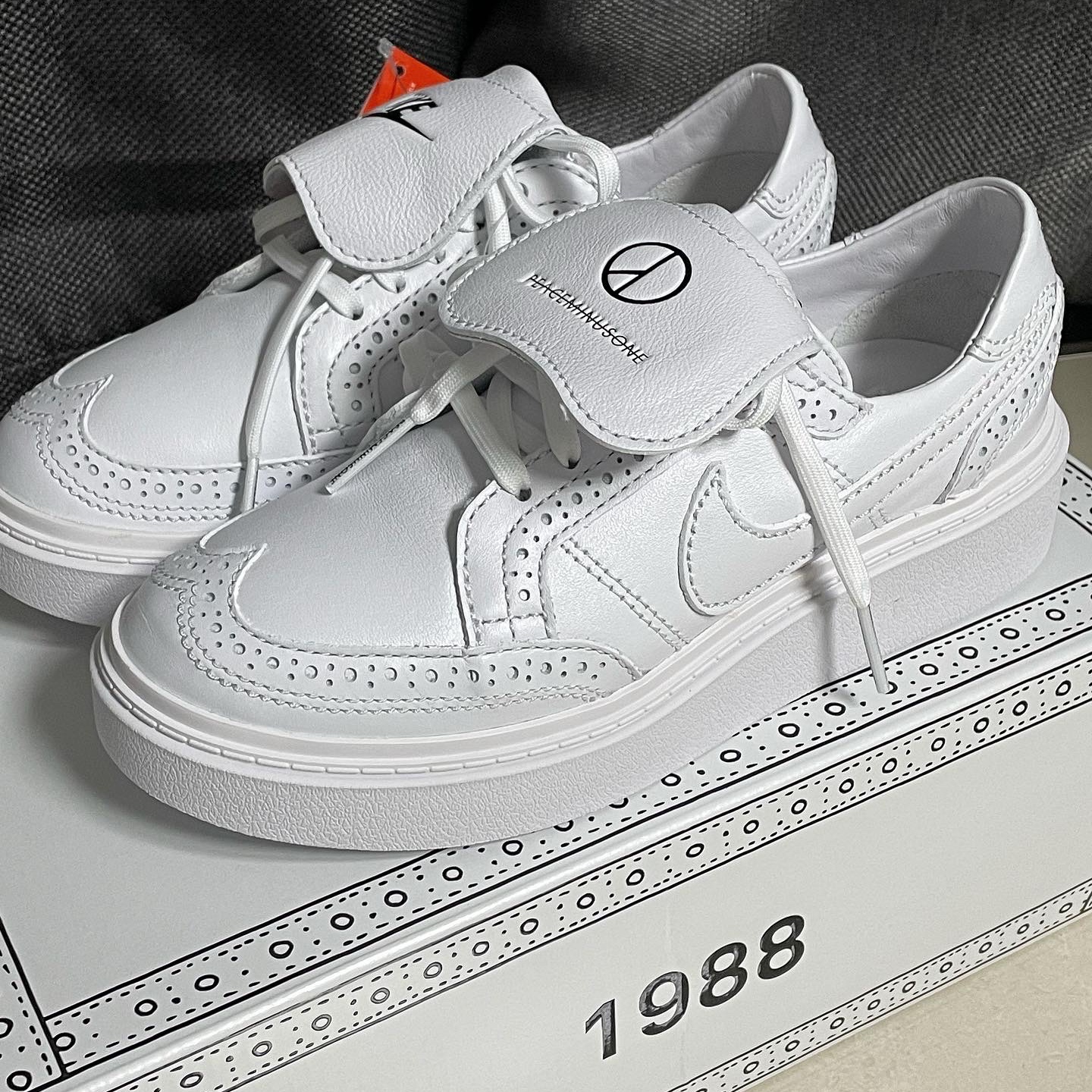Nike x Peaceminusone Kwondo1 White 착용 스타일 - 4