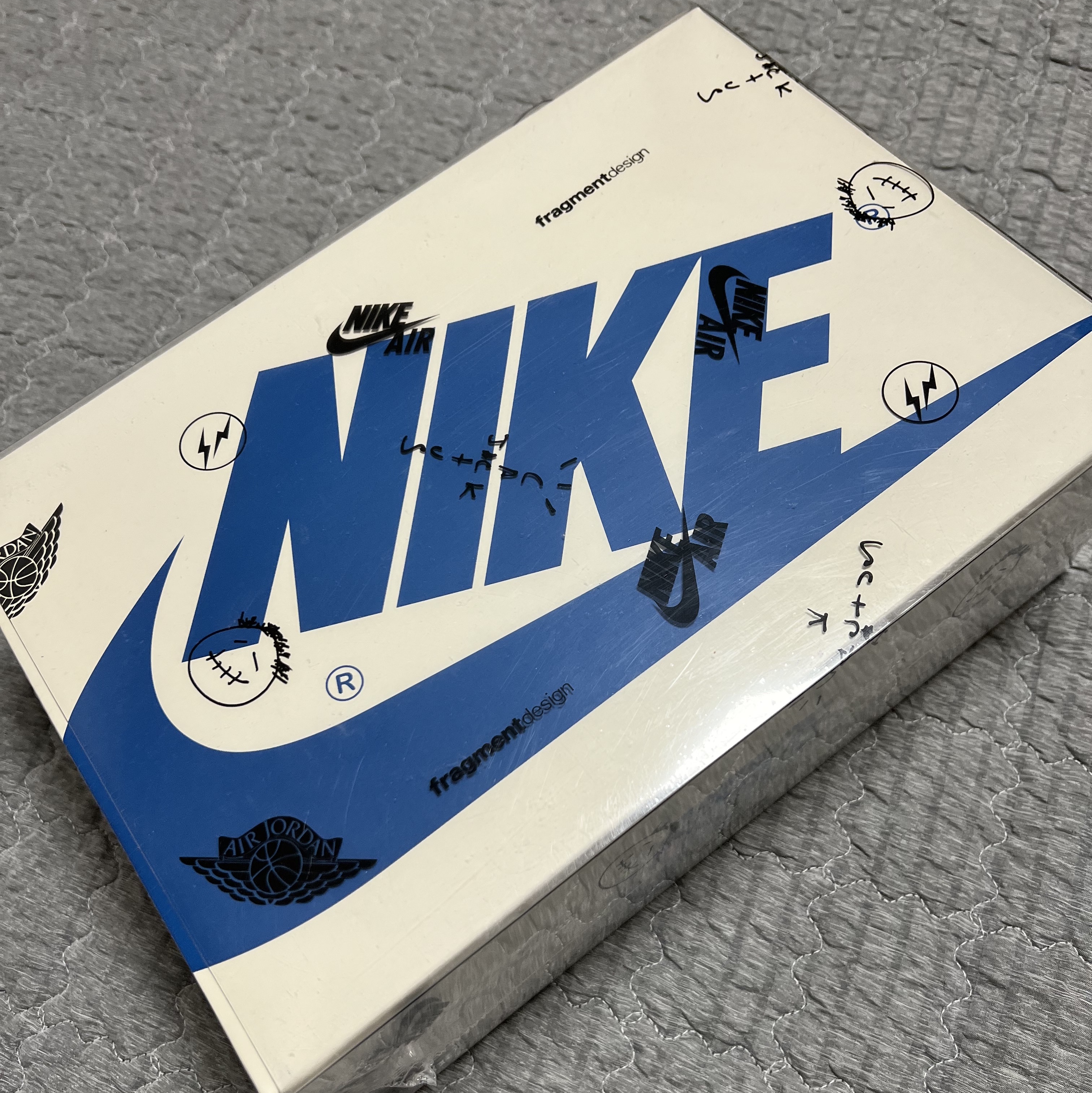 Jordan 1 x Travis Scott x Fragment Retro Low OG SP Military Blue 착용 스타일 - 2