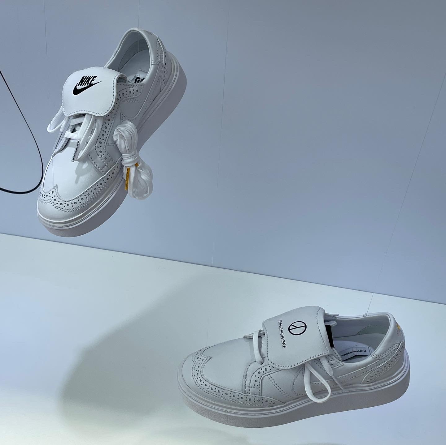 Nike x Peaceminusone Kwondo1 White 착용 스타일 - 4