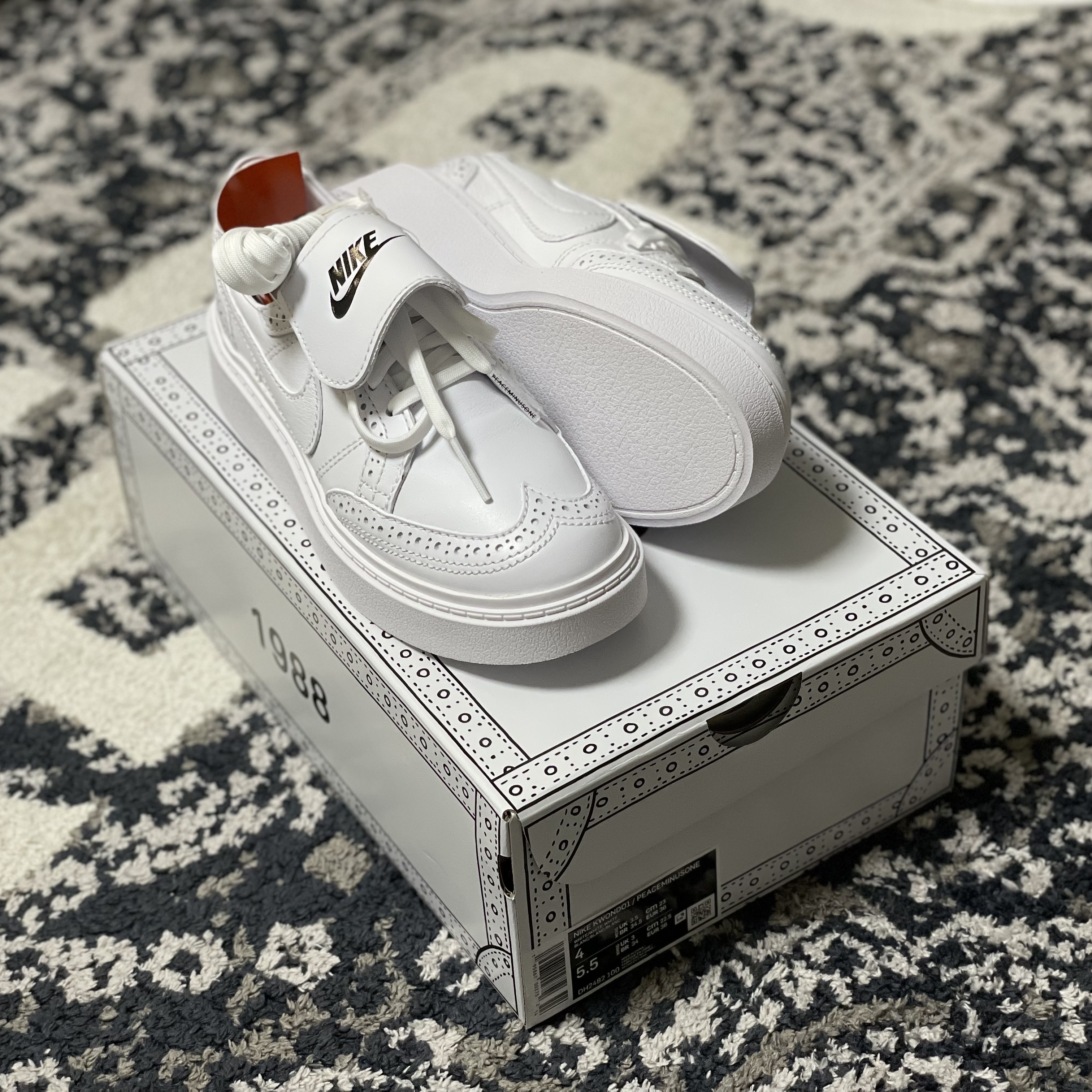Nike x Peaceminusone Kwondo1 White 착용 스타일