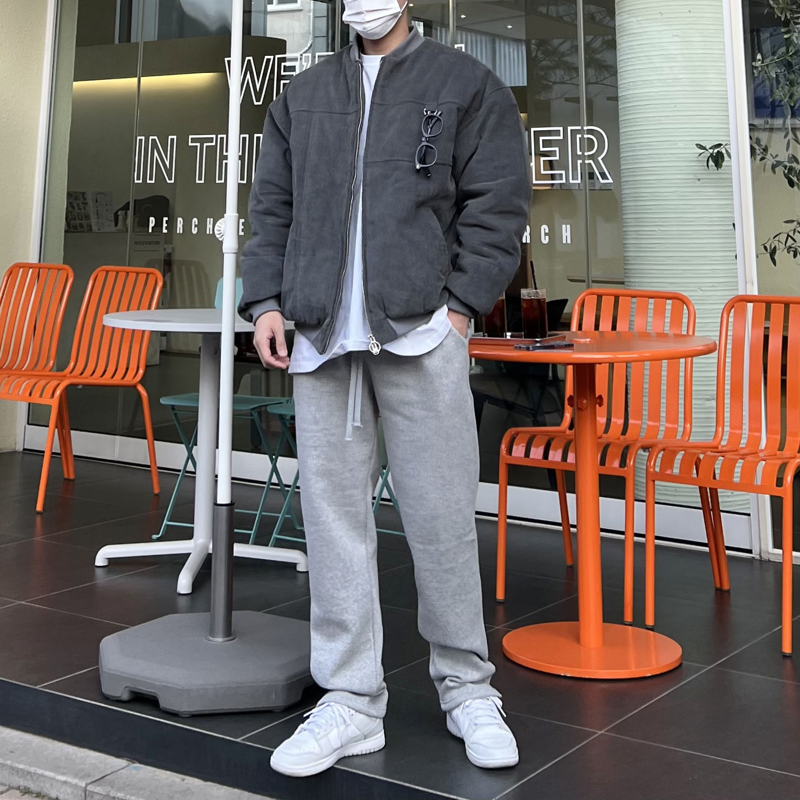 (W) Nike Dunk Low Photon Dust 착용 스타일 - 2