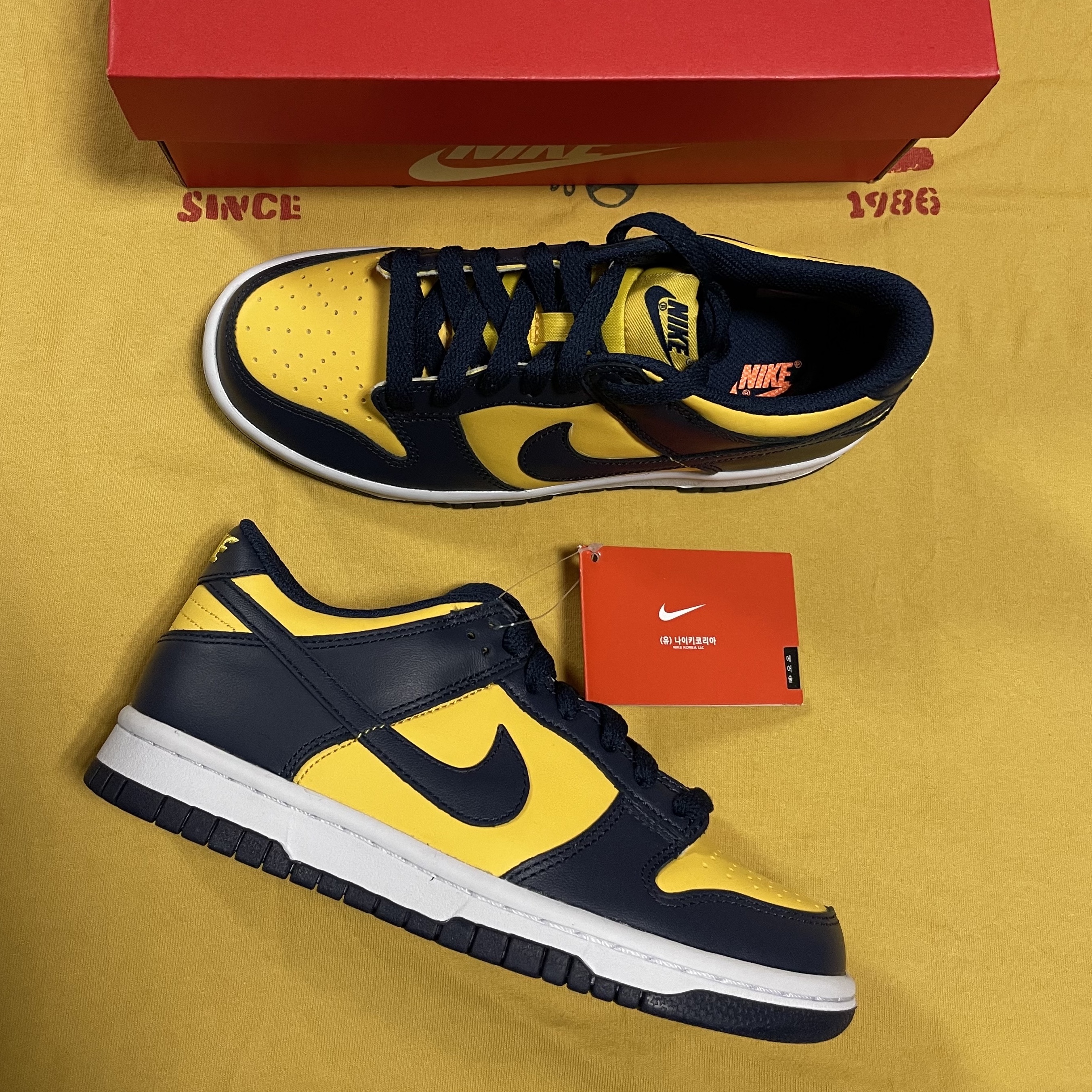 Nike Dunk Low Retro Varsity Maize 착용 스타일 - 1