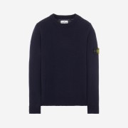Stone Island 535A3 Lambswool Sweater Navy Blue - 21FW