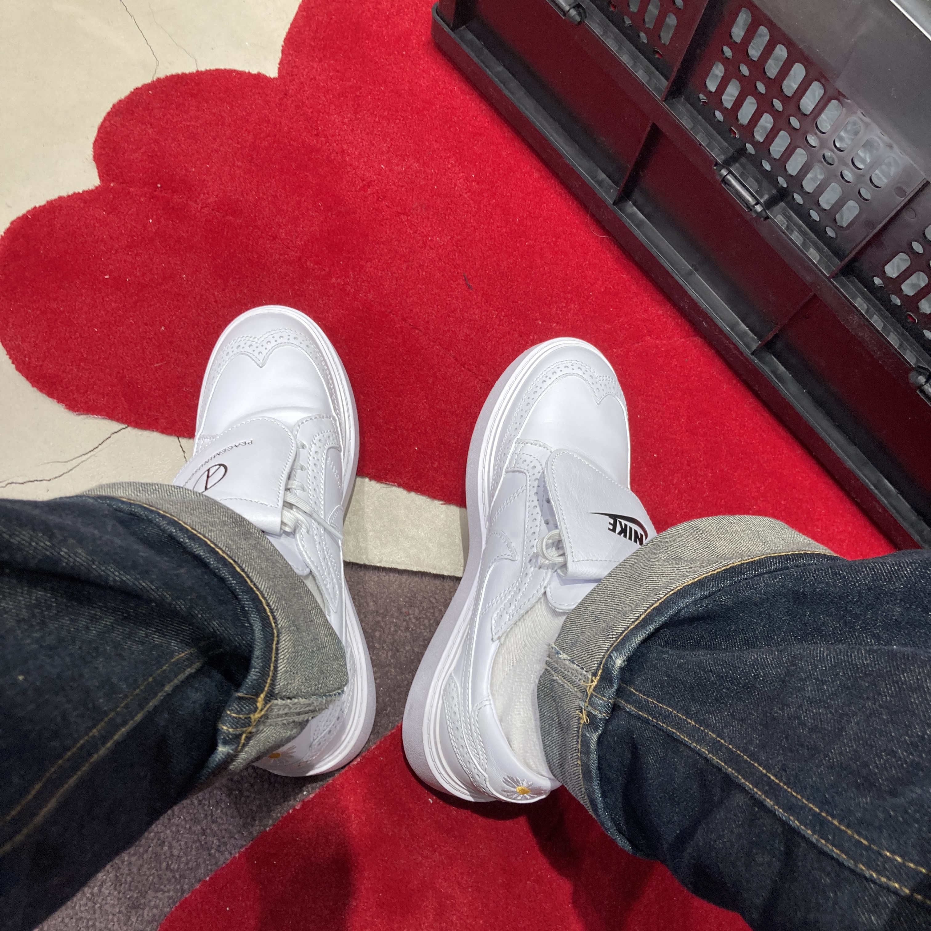 Nike x Peaceminusone Kwondo1 White 착용 스타일 - 2