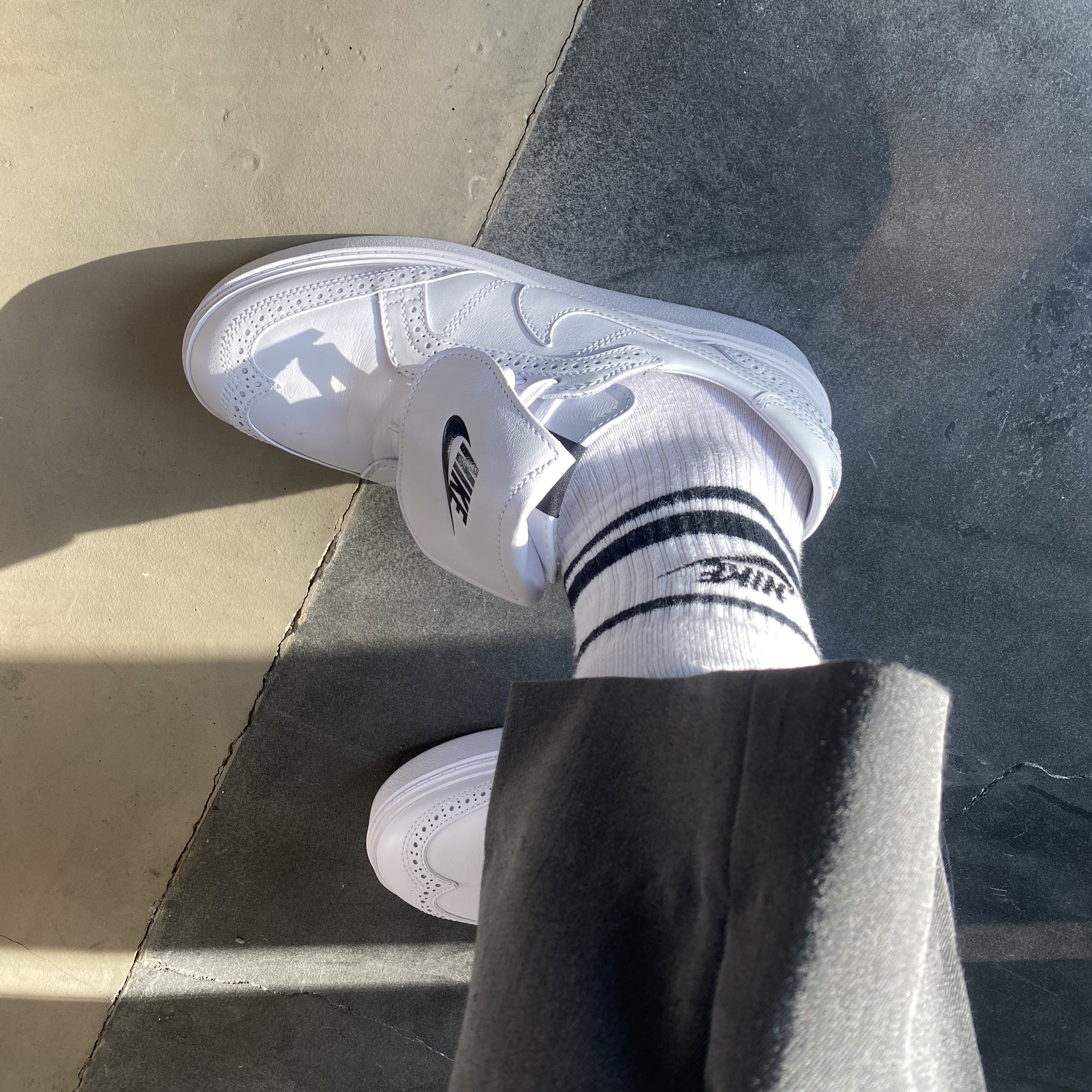 Nike x Peaceminusone Kwondo1 White 착용 스타일