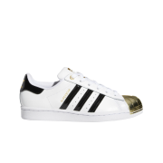 (W) Adidas Superstar Metal Toe White Gold Metallic