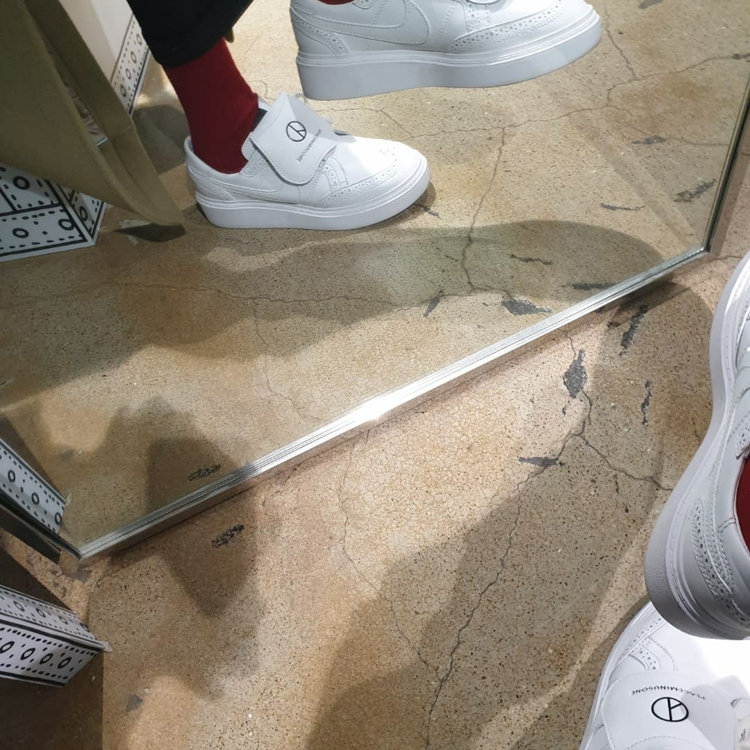 Nike x Peaceminusone Kwondo1 White 착용 스타일 - 1