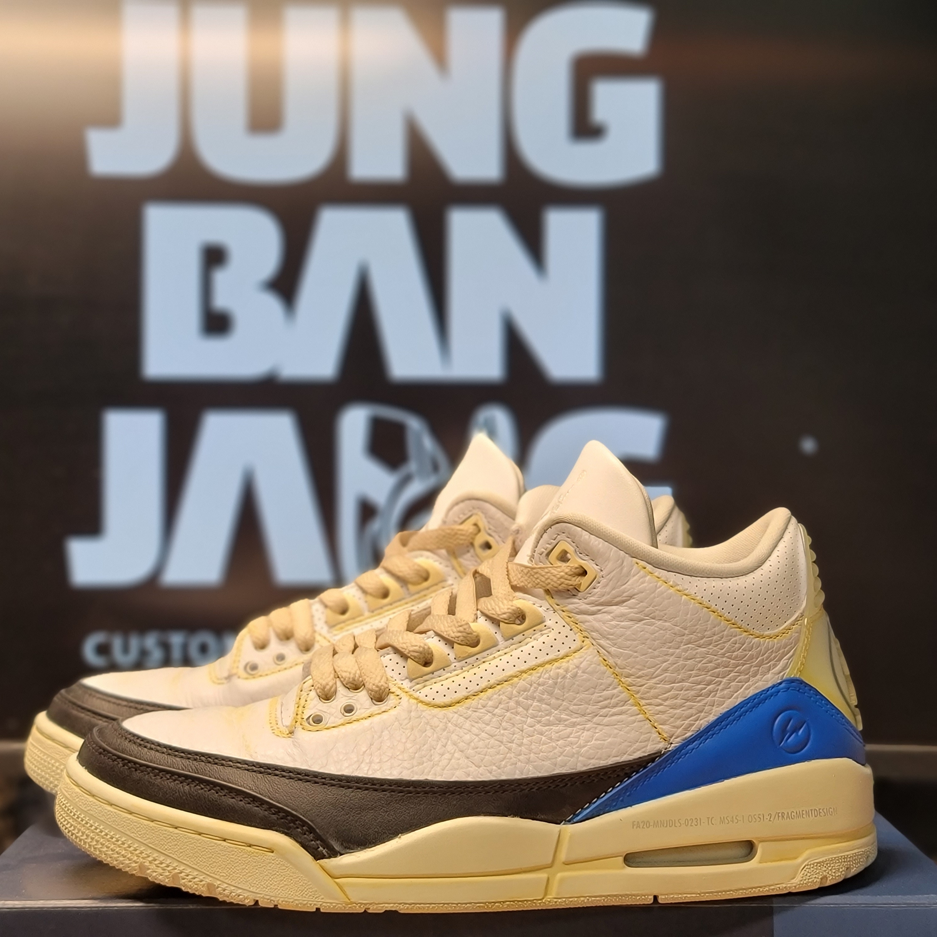 Jordan 3 x Fragment Retro SP White Black 착용 스타일 - 1