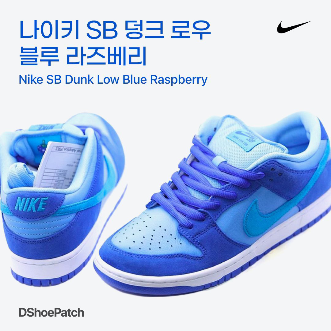 Nike SB Dunk Low Pro Blue Raspberry 착용 스타일 - 1