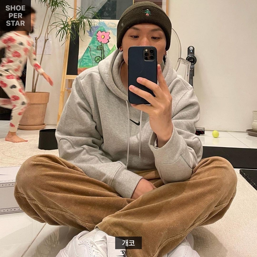 Nike x Peaceminusone Kwondo1 White 착용 스타일 - 4