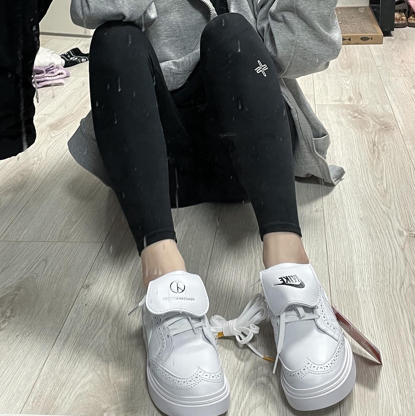 Nike x Peaceminusone Kwondo1 White 착용 스타일 - 3