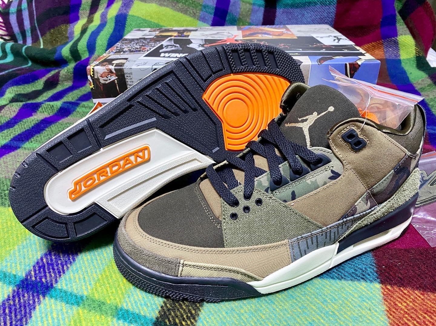 Jordan 3 Retro SE Patchwork 착용 스타일 - 4