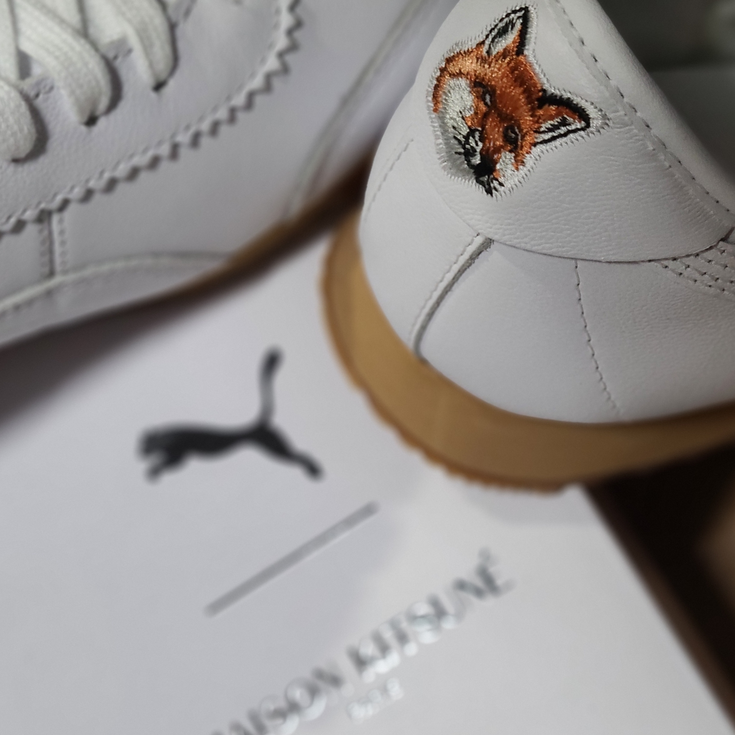 Puma x Maison Kitsune Roma White 착용 스타일 - 2