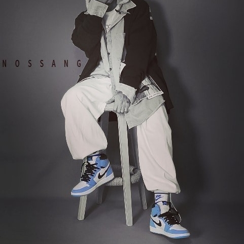 Palace Dog Ear Shell 6-Panel Light Blue - 21FW, Jordan 1 Retro High OG University Blue 착용 스타일 - 2