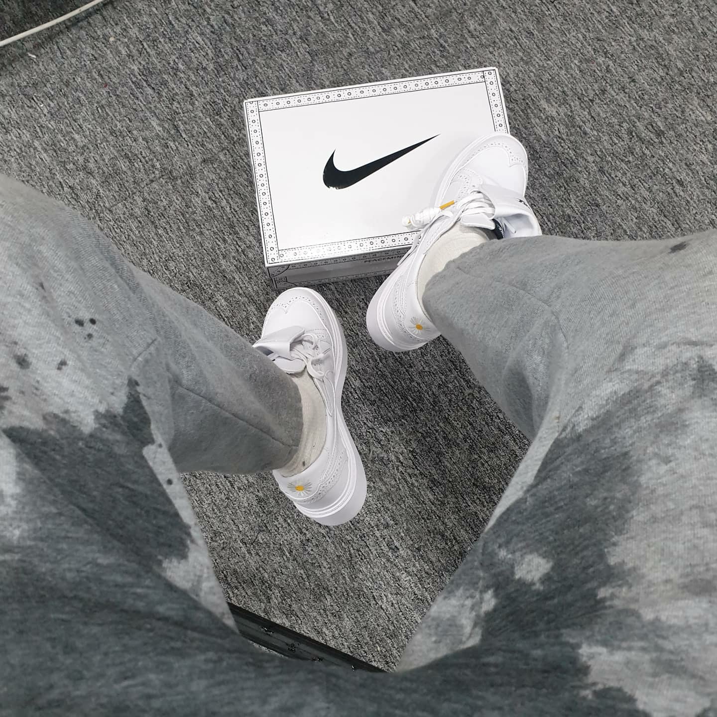 Nike x Peaceminusone Kwondo1 White 착용 스타일