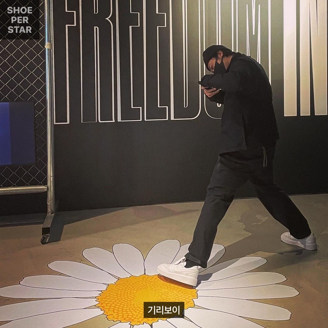 Nike x Peaceminusone Kwondo1 White 착용 스타일 - 2